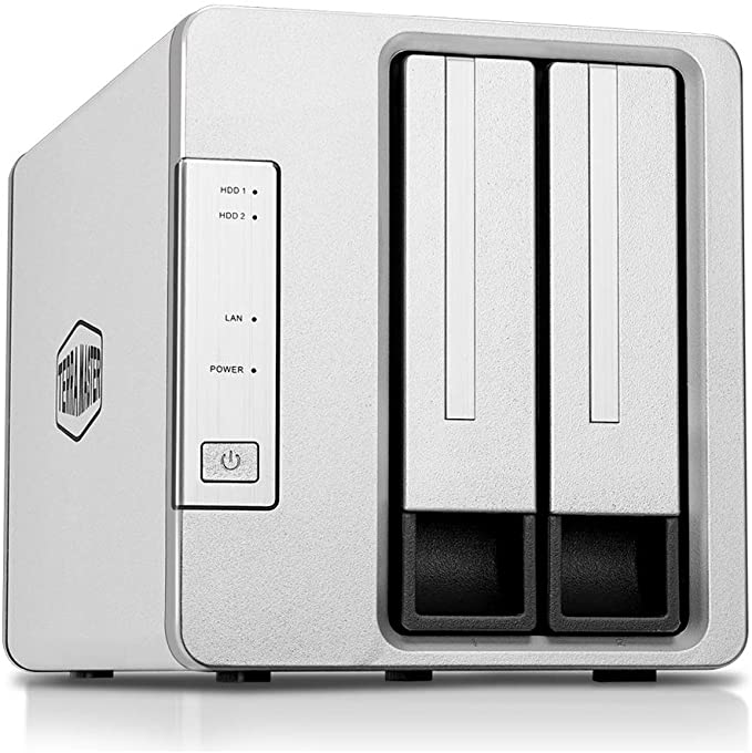 TerraMaster F2-221 NAS 2-Bay Cloud Storage Intel Dual Core 2.0GHz Plex Media Server Network Storage (Diskless)