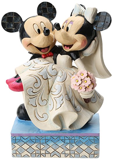 Disney Traditions by Jim Shore Mickey and Minnie Mouse Wedding Stone Resin Figurine