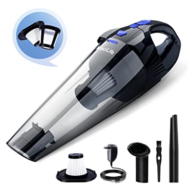 VacLife Handheld Vacuum, Cyclone Hand Vacuum Cleaner Cordless for Car & Home, Blue (VL706)