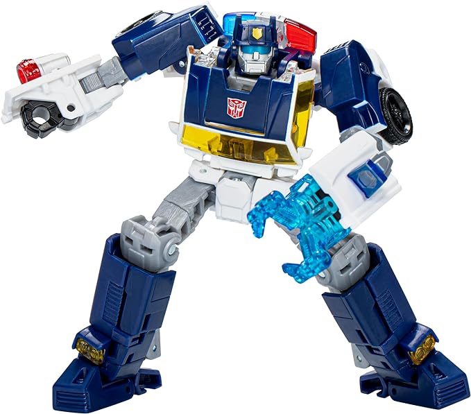 Transformers Legacy United Deluxe Class Rescue Bots Universe Autobot Chase, 5.5-inch Converting Action Figure, 8