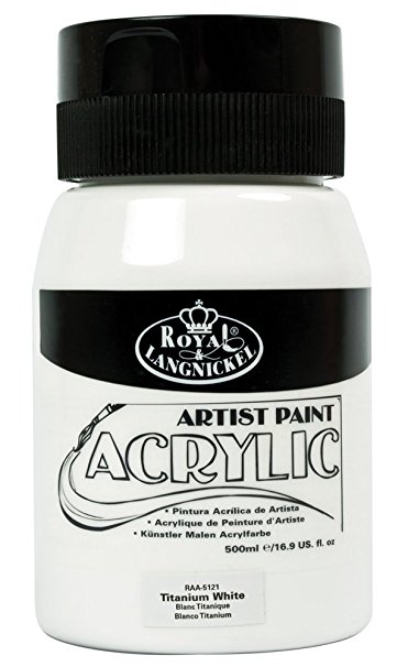 Royal & Langnickel RAA-5121 Essentials 500ml Acrylic Paint - Titanium White