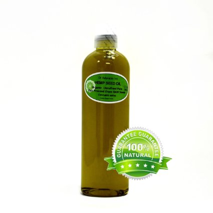 Hemp Seed Oil Pure Organic 12 Oz