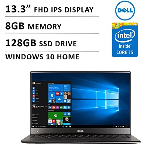 Dell XPS 13.3-Inch Laptop (2.2 GHz Intel Core i5 Processor, 8 GB RAM, 128 GB SSD, Windows 10 Home), Silver