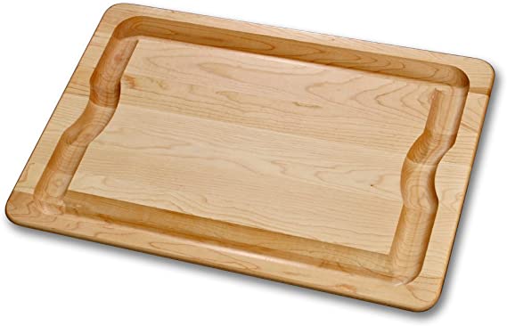 J.K. Adams 24-Inch-by-16-Inch Sugar Maple Wood Barbeque Carving Board