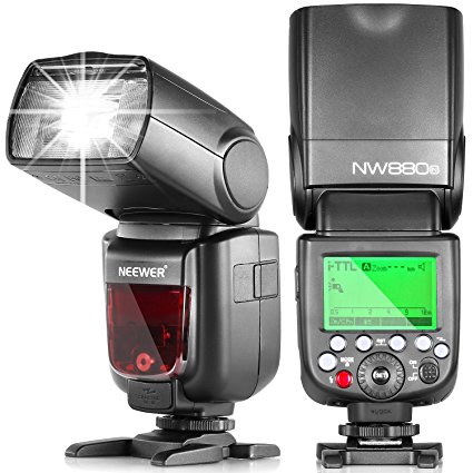 Neewer® NW880N 2.4G Wireless HSS i-TTL LCD Display Master/Slave Flash Speedlite for Nikon DSLR Cameras Such As D7200 D7100 D7000 D5200 D5100 D5000 D3000 D3100 D810 D610 D300 D300S D200 D90 D70S