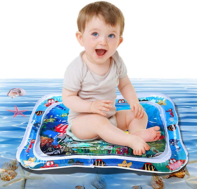 Inflatable Water Play Mat Water Filled Mat Tummy Time Water Mat for Toddlers The Perfect Fun time Play Activity Center Your Baby's Stimulation Growth
