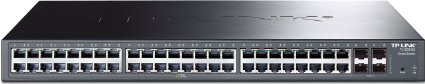 TP-LINK TL-SG2452 48-Port Gigabit Smart Switch with 4 SFP Slots, 802.1Q VLAN, L2/L3/L4 QoS, IGMP Snooping, Port Security, Storm Control, Web-based Management