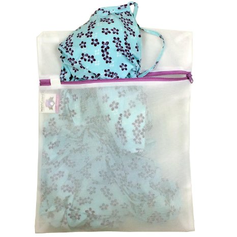 Lingerie Bags for Laundry - Premium Zippered Delicates Laundry Bag Protects Clothes in the Wash - No More Snags Knotting or Napping Caused By Washing Even in Delicate Mode Medium - 1 Pack