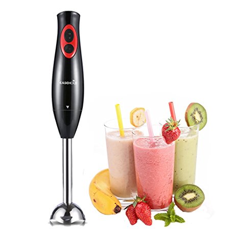 Easehold 300Watt Dual Speed Hand Blender Mixer with Bonus Beaker Removable Blending Shaft Dishwasher Safe