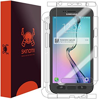 Galaxy S7 Active Screen Protector (AT&T Galaxy S7 Active)   Full Body, Skinomi TechSkin Full Coverage Skin   Screen Protector for Galaxy S7 Active Front & Back Clear HD Film