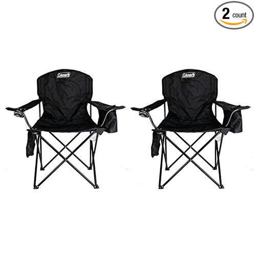 (2) COLEMAN Camping Outdoor Oversized Quad Chairs/Coolers