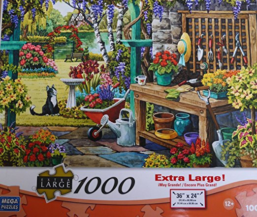 Mega Puzzles Extra Large 1000 Piece Puzzle the Potting Bench