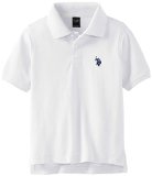 US Polo Boys Short Sleeve Pique Polo Shirt