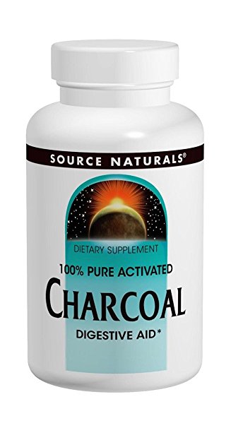 Source Naturals Charcoal 100% Pure Activated, 260mg, 100 Capsules