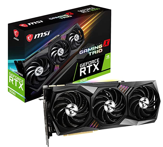 MSI GeForce RTX 3090 Gaming X Trio 24G I 24GB GDDR6X I 384-bit PCI Express Gen 4 Gaming Graphic Card, pci_e_x4