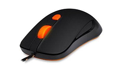 SteelSeries Kana Optical Gaming Mouse - Black and Orange