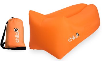 ChillaX Air Mattress - Inflatable Lounge Sack Perfect for Indoor or Outdoor Relaxation - Blow Up Sofa for Camping or Travelling - Folding Air Bed | Carry Bag and Bottle Opener