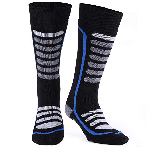 Merino Wool Ski Socks, Extremely Thermal Winter Socks, Antibacterial Odor-resistant, High Performance Warm Skiing Socks for Skiing, Hiking, Cycling, Trekking and Other Winter Sports Andake