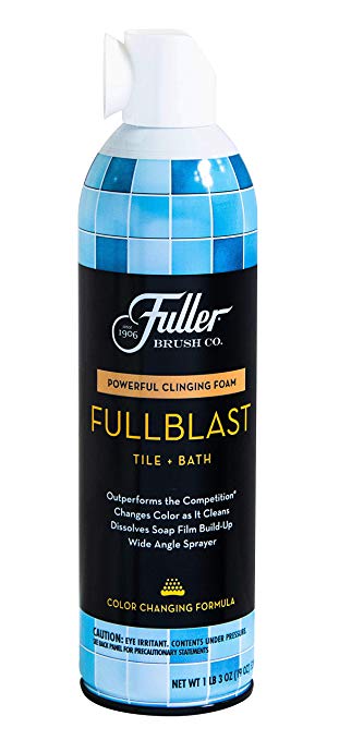 Fuller Brush FullBlast Tile & Bath Foam Bathroom Cleaner Spray – Powerful Multi Purpose Cleaning Solution for Shower Bathtubs Toilets & Kitchen Sinks