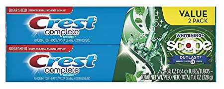 Crest Complete Whitening Scope Outlast 5.8 oz ( Pack of 2)