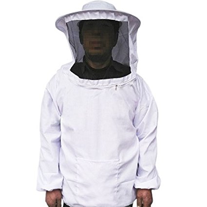 BESTOPE Professional Beekeeping Jacket Veil Bee Protecting Suit Smock Dress Equipment (Beekeeping Suits)
