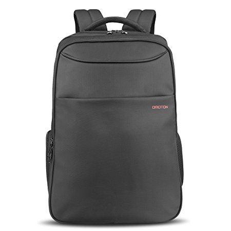 OMOTON Business Laptop Backpack - Anti-theft Water-resistant Computer Backpack Bag Fits up to 15.6’’ Laptop Macbook and Tablets, Black