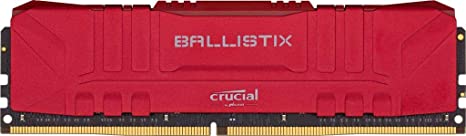 Crucial Ballistix 3600 MHz DDR4 DRAM Desktop Gaming Memory 8GB CL16 BL8G36C16U4R (Red)