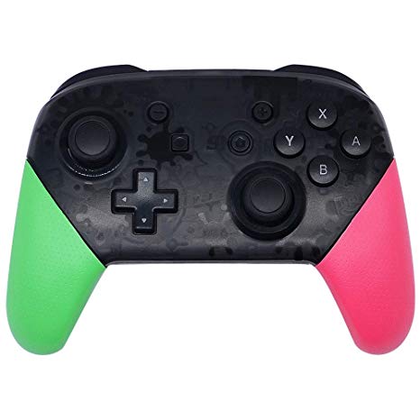 Wireless Controller for Nintendo Switch,Pro Controller Bluetooth Gamepad Joypad Remote Compatible with Nintendo Switch Console (Pink & Green)
