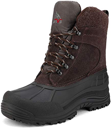 NORTIV 8 Men's Waterproof Hiking Winter Snow Boots