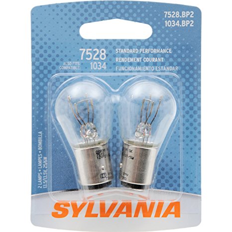 SYLVANIA 7528 Basic Miniature Bulb, (Contains 2 Bulbs)