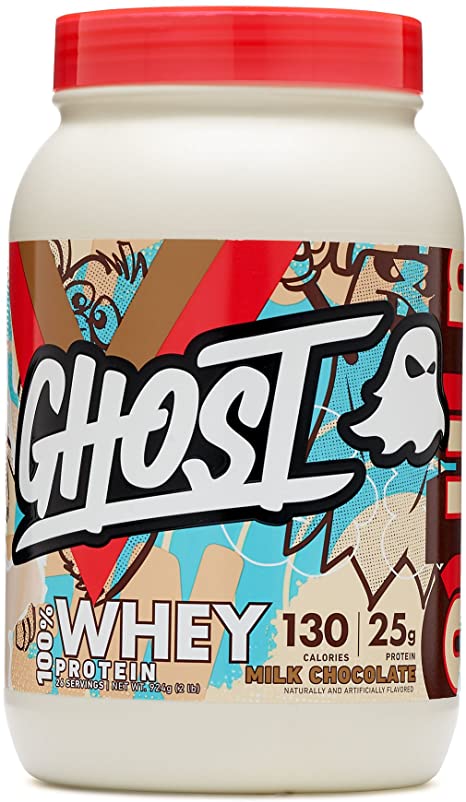 Ghost 100% Whey Protein Milk Chocolate, 2 Pound