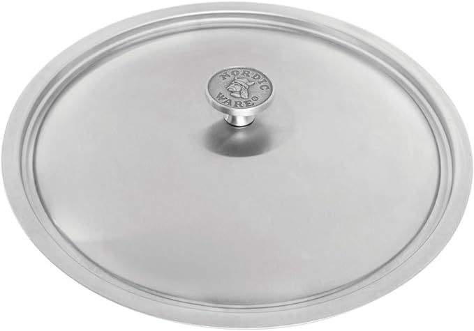 Nordic Ware Restaurant12 inch Brushed Stainless-Steel Lid