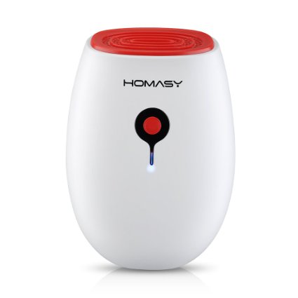Homasy® Portable Mini Dehumidifier 22w Whisper Quiet Air Dryer for 20 Square Meters Area