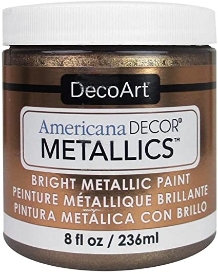 DecoArt Ameri Deco MTLC Ant Bronze Americana Decor Metallics 8oz AntBronze, 1, 8 Fl Oz