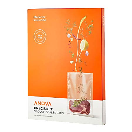 Anova Culinary ANVB01 Anova Pre-Cut Sous Vide Vacuum Sealer bags, One size, Clear