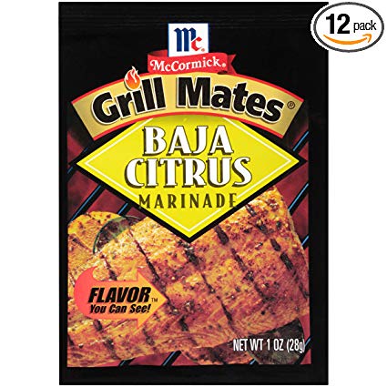 McCormick Grill Mates Baja Citrus Marinade, 1 oz (Pack of 12)