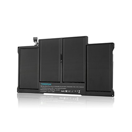 Townpeak Laptop Battery for Apple A1405 A1466 (2012 Version) MacBook Air 13" MC503 MC504, A1369 (Mid-2011 Version) [Li-Polymer 7.3V 50Wh] 18 Months Warranty