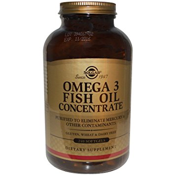 Solgar, Omega-3 Fish Oil Concentrate, 240 Softgels - 2pc