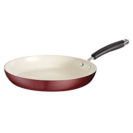 Tramontina 80110/071DS Style Ceramica Fry Pan, 12-inch, Red Rhubarb, Made in Italy