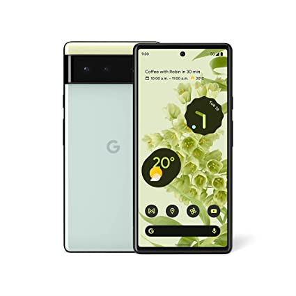 Google Pixel 6-5G Android Phone - Unlocked Smartphone with Wide and Ultrawide Lens - 256GB - Sorta Seafoam