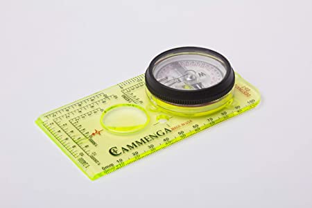 Cammenga Destinate Tritium Protractor Compass D3-T, No Clam Shell, Lime Green