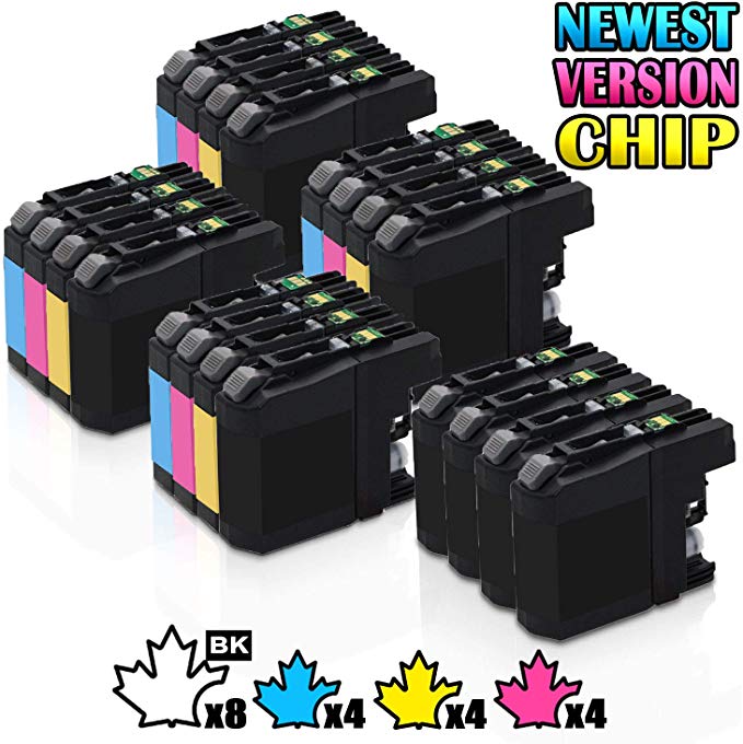 20 Inkfirst Compatible Ink Cartridges LC103 XL LC101 Replacement for Brother LC103 XL LC101 (4 Set   4 Black) MFC-J4710DW MFC-J4310DW MFC-J475DW MFC-J470DW MFC-J4410DW MFC-J4510DW MFC-J4610DW LC103BK LC103C LC103M LC103Y