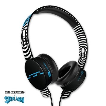 SOL REPUBLIC 1293-00 Steve Aoki Tracks HD On-Ear Headphones