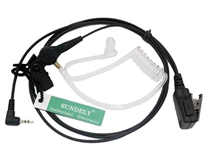 SUNDELY® Covert Acoustic Tube Headset/Earpiece For Garmin Rino GPS Two Way Radio Walkie Talkie Combo
