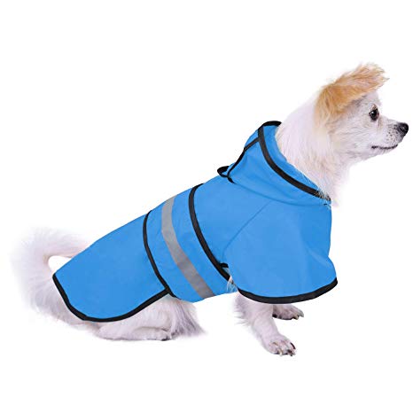 HDE Dog Raincoat Hooded Slicker Poncho for Small to X-Large Dogs and Puppies