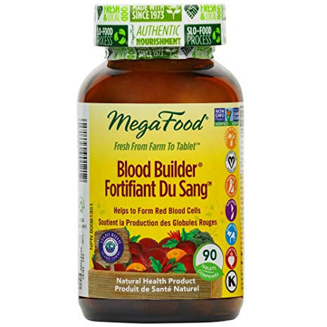 MegaFood - Blood Builder, Helps to Form Red Blood Cells, 90 Count