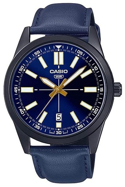 Casio Analog Blue Dial Men's Watch-MTP-VD02BL-2EUDF