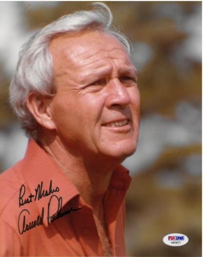 Signed Palmer Photo - Authentic 8x10 #AB09571 - PSA/DNA Certified - Autographed Golf Photos