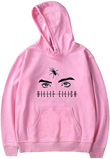 FLYCHEN Women's Fashion Pullover with Pocket Billie Eilish Hoodies for Fan Support