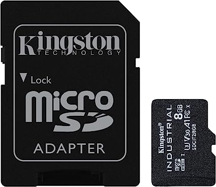 Kingston Industrial 8GB microSDHC C10 A1 pSLC Card   SD Adapter SDCIT2/8GB